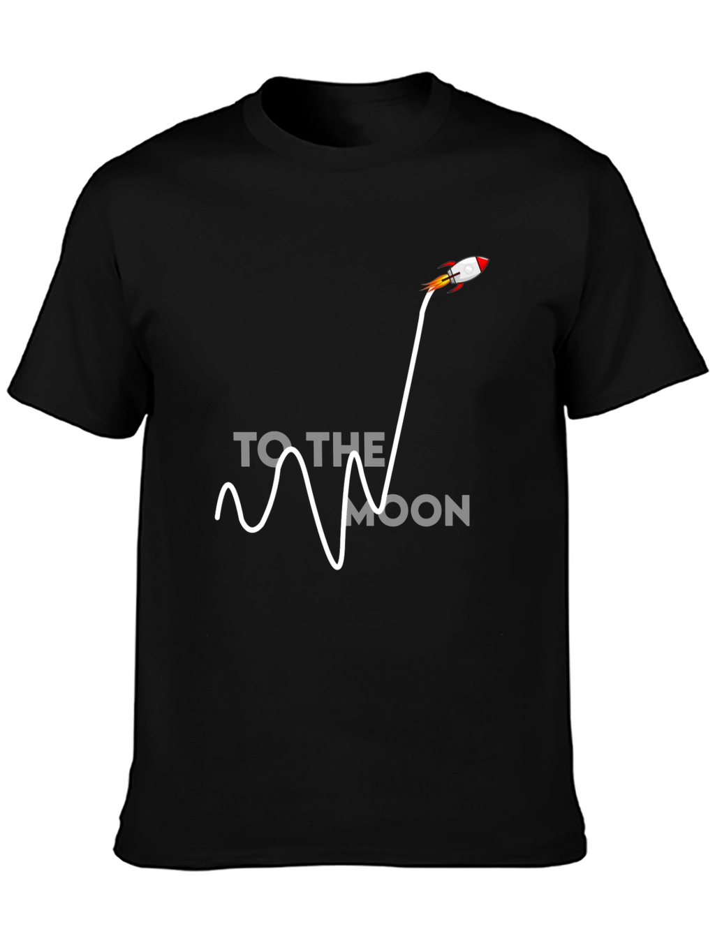 To The Moon Rocket Graphic Tee