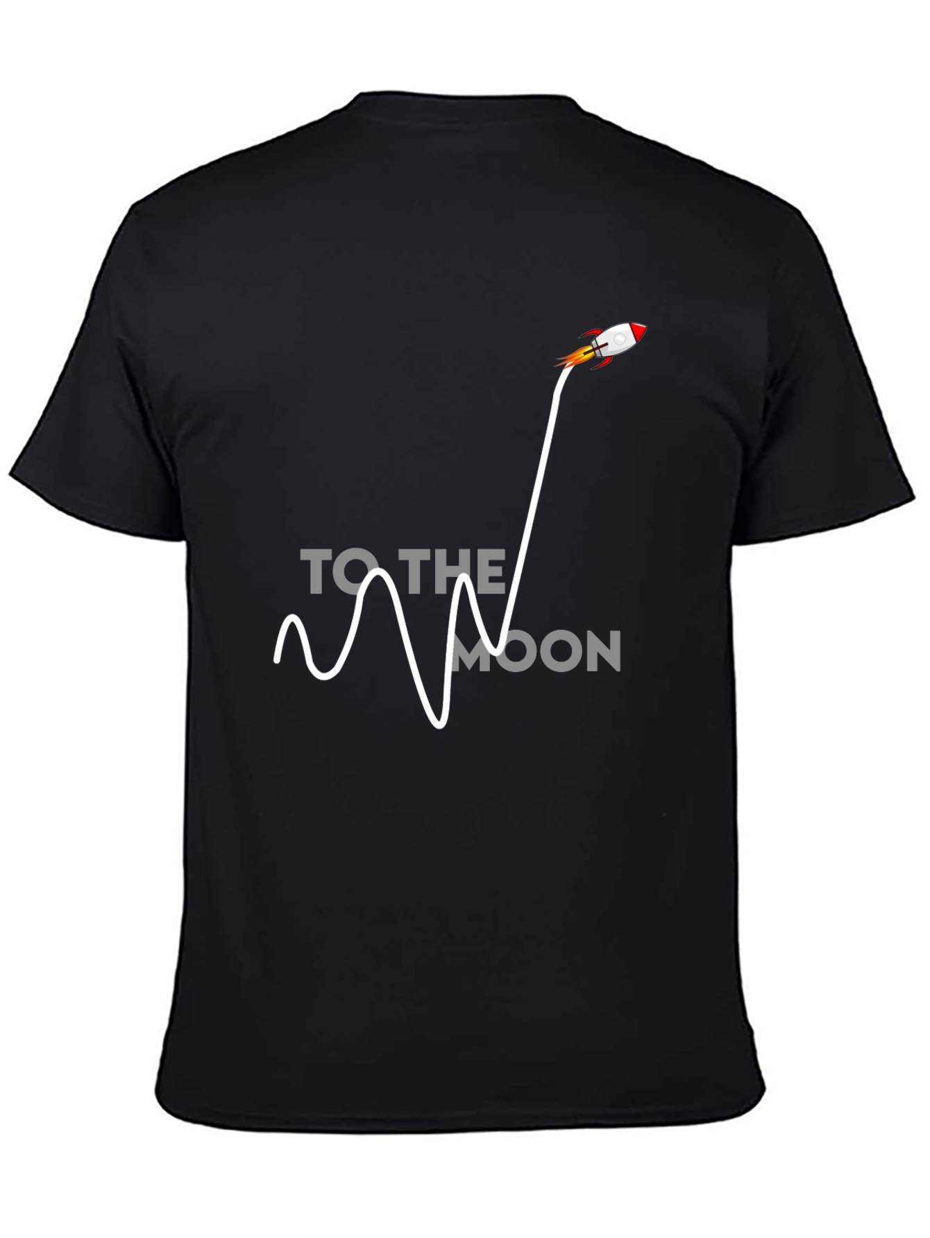 To The Moon Rocket Graphic Tee