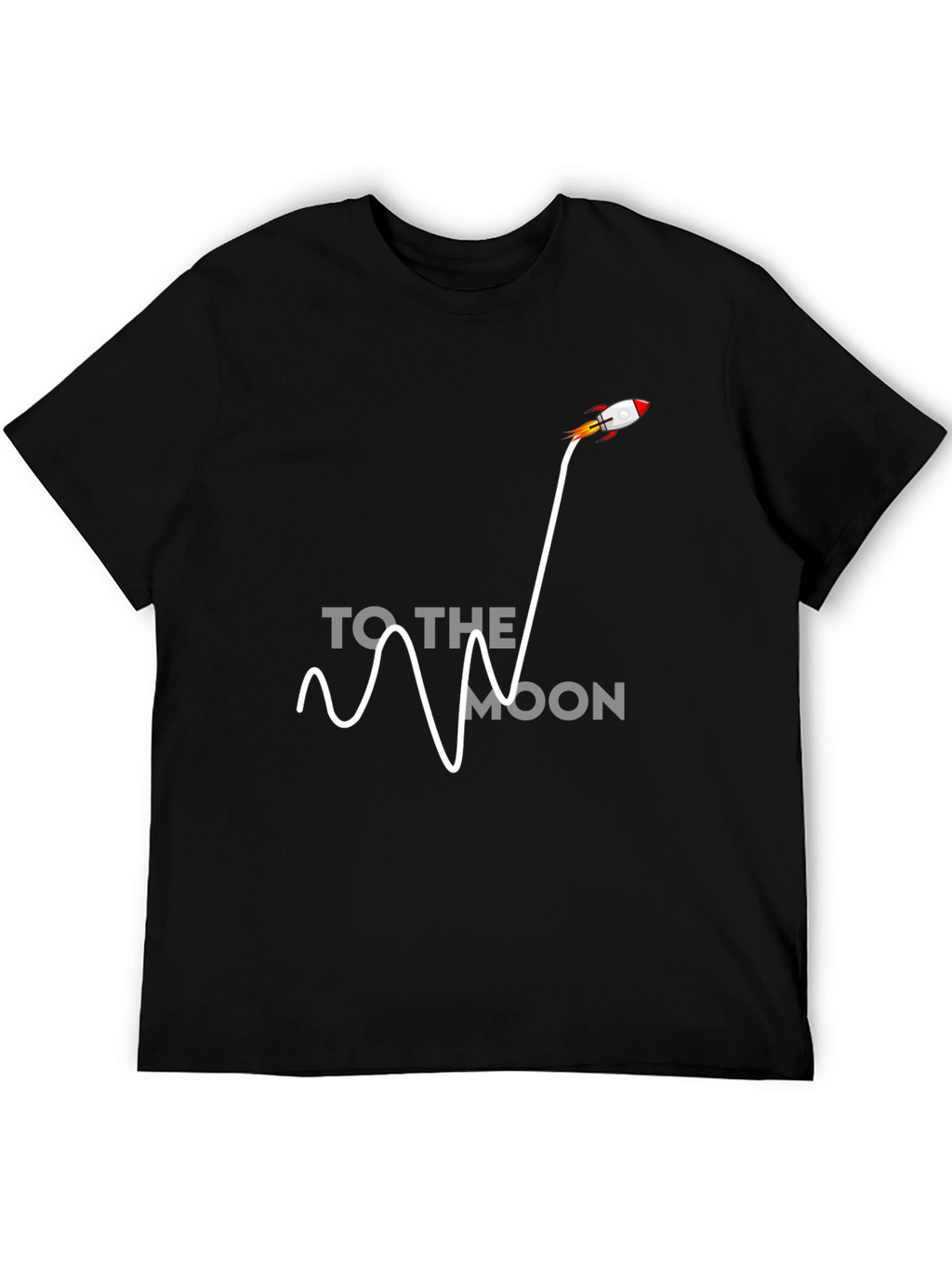 To The Moon Rocket Graphic Tee