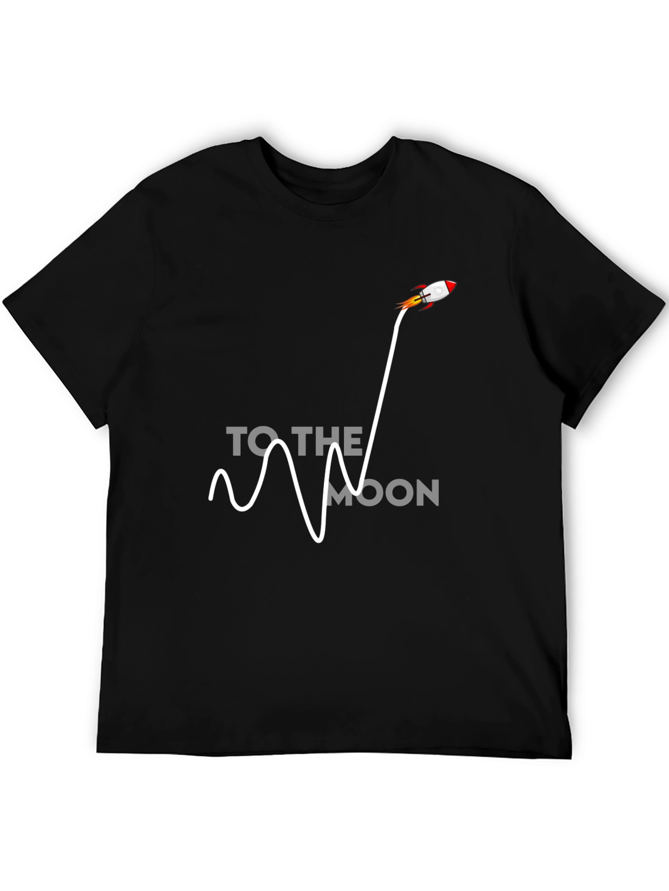 To The Moon Rocket Graphic Tee