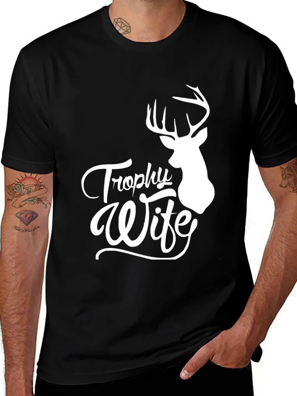 Trophy Wife Graphic Tee - Hunting Humor Shirt