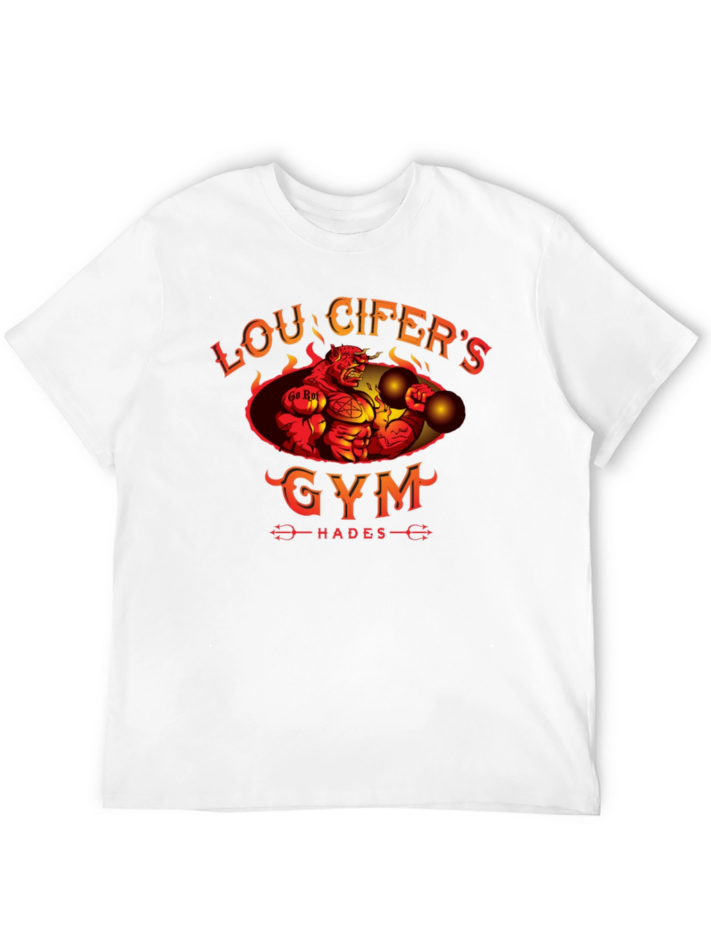 Loucifers Gym T-Shirt Hades Devil Workout Tee