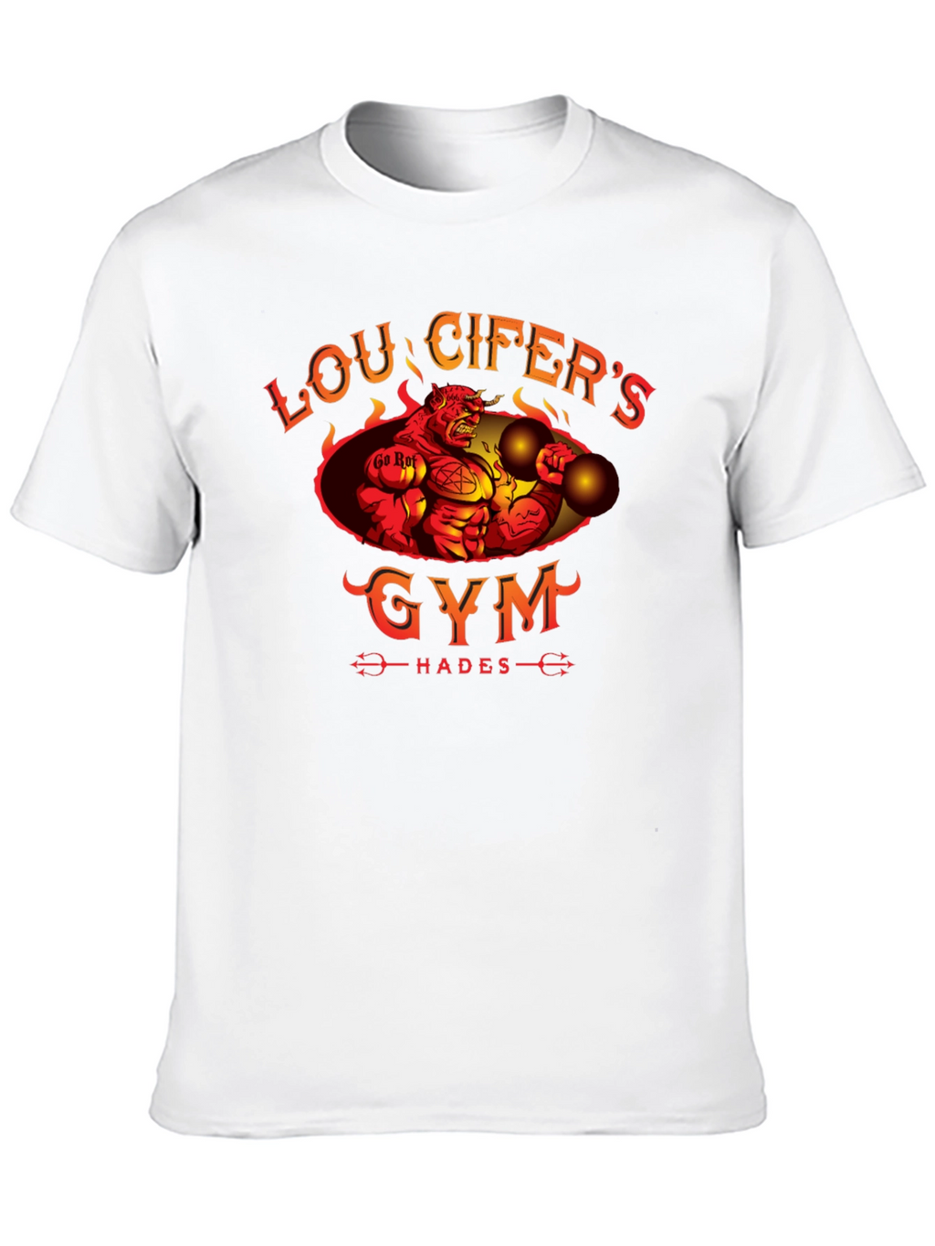 Loucifers Gym T-Shirt Hades Devil Workout Tee