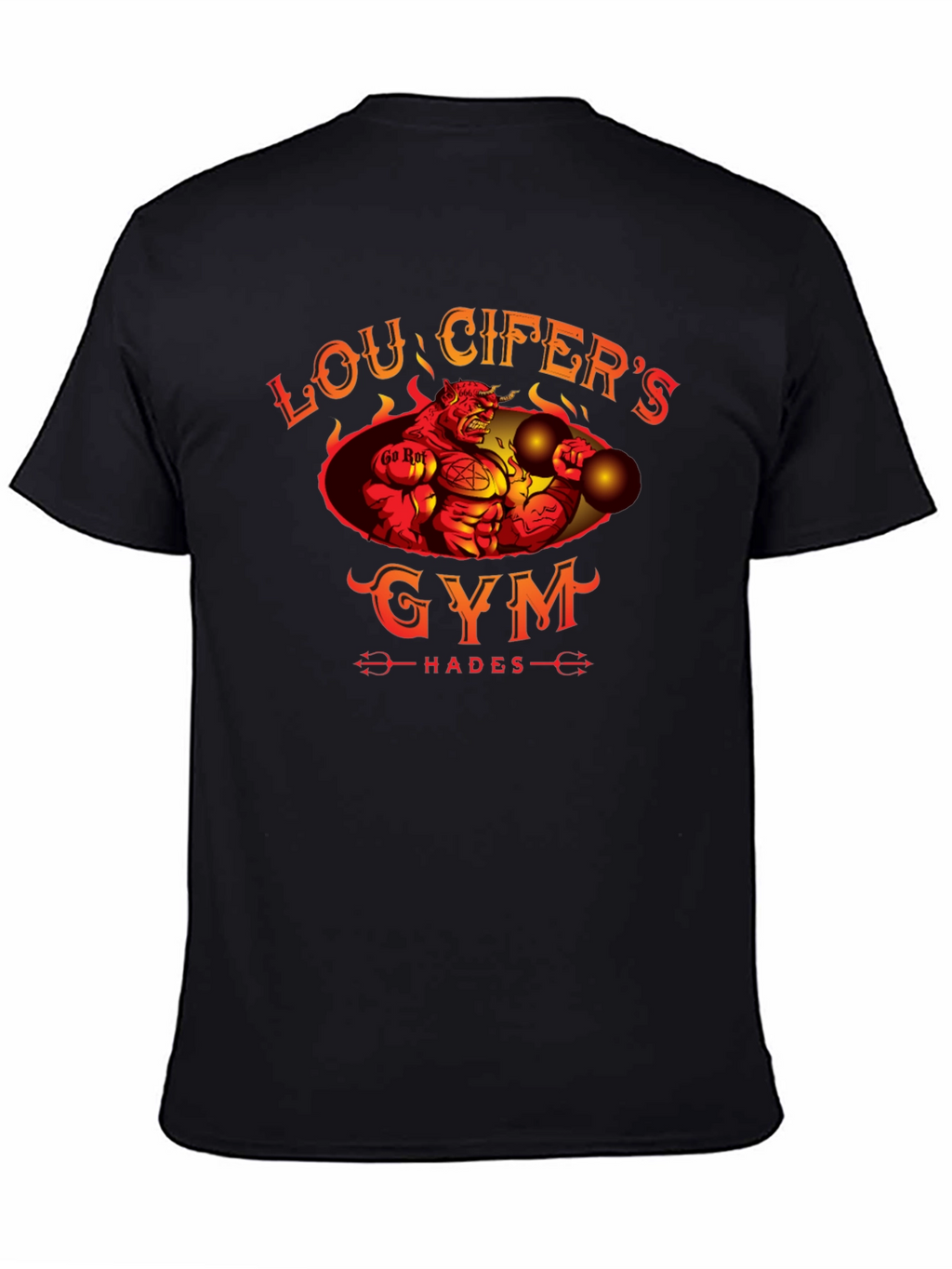 Loucifers Gym T-Shirt Hades Devil Workout Tee