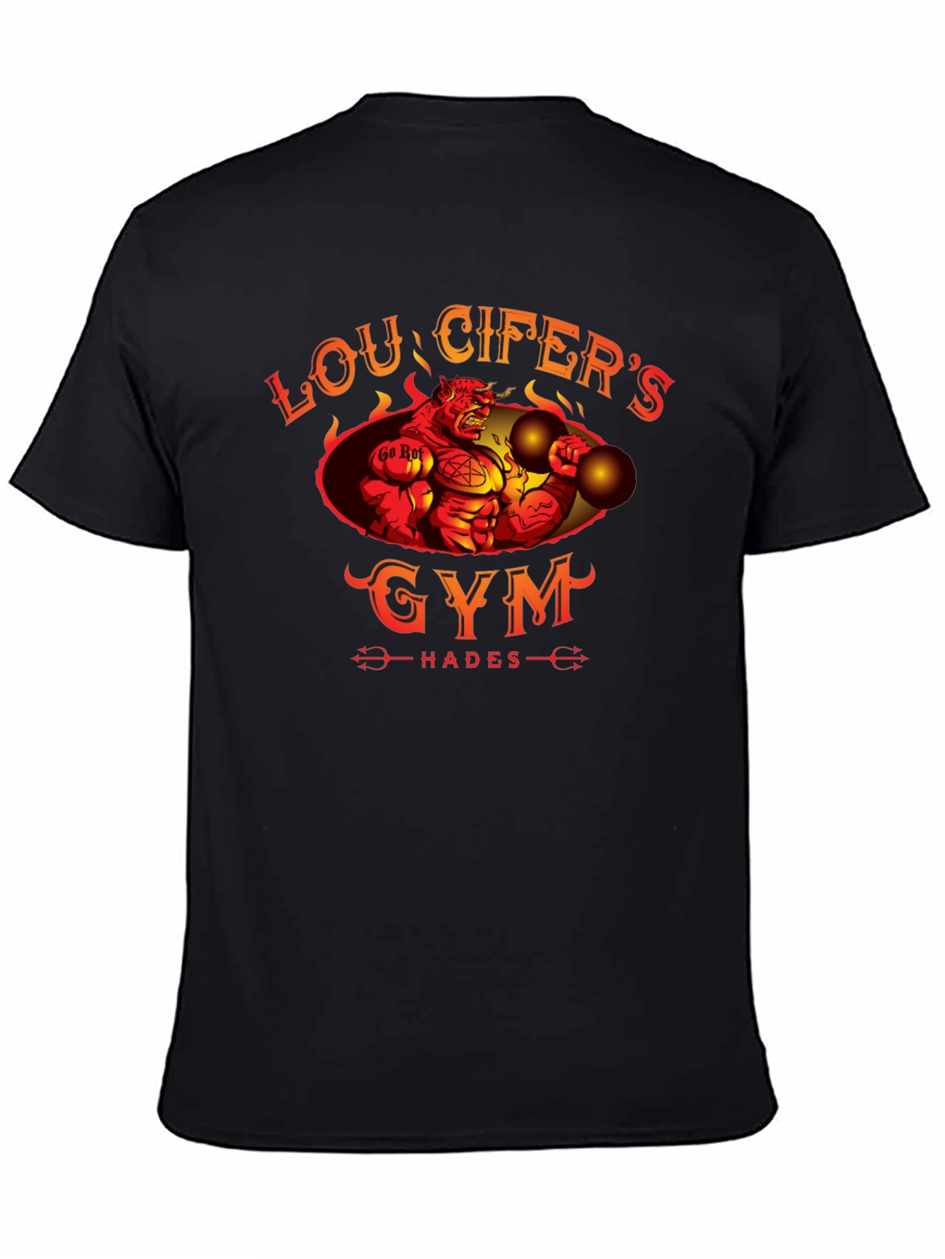 Loucifers Gym T-Shirt Hades Devil Workout Tee