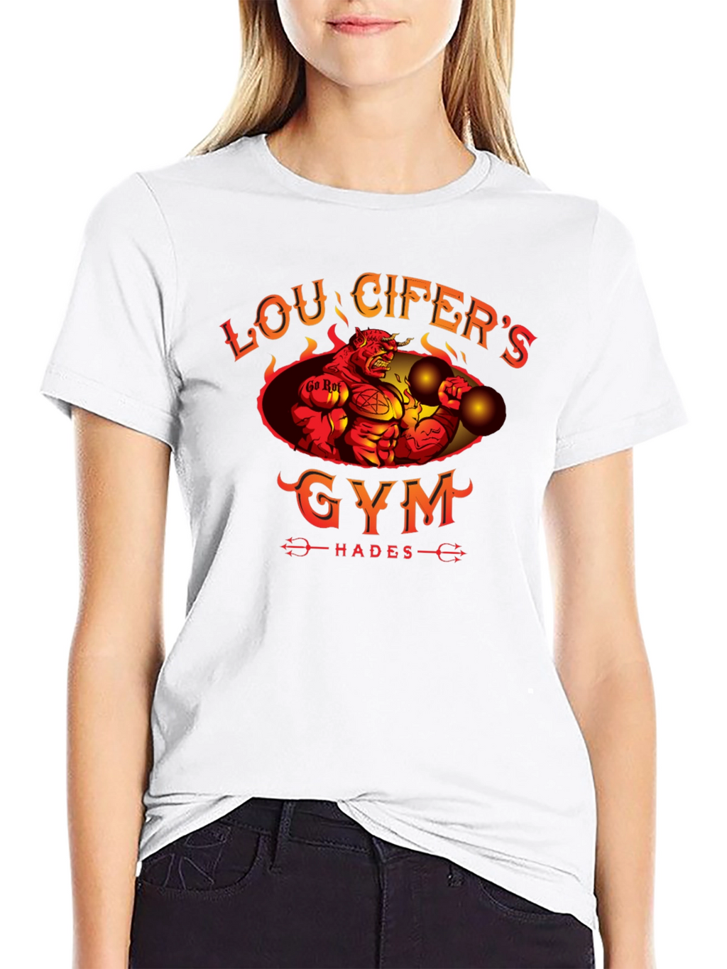 Loucifers Gym T-Shirt Hades Devil Workout Tee