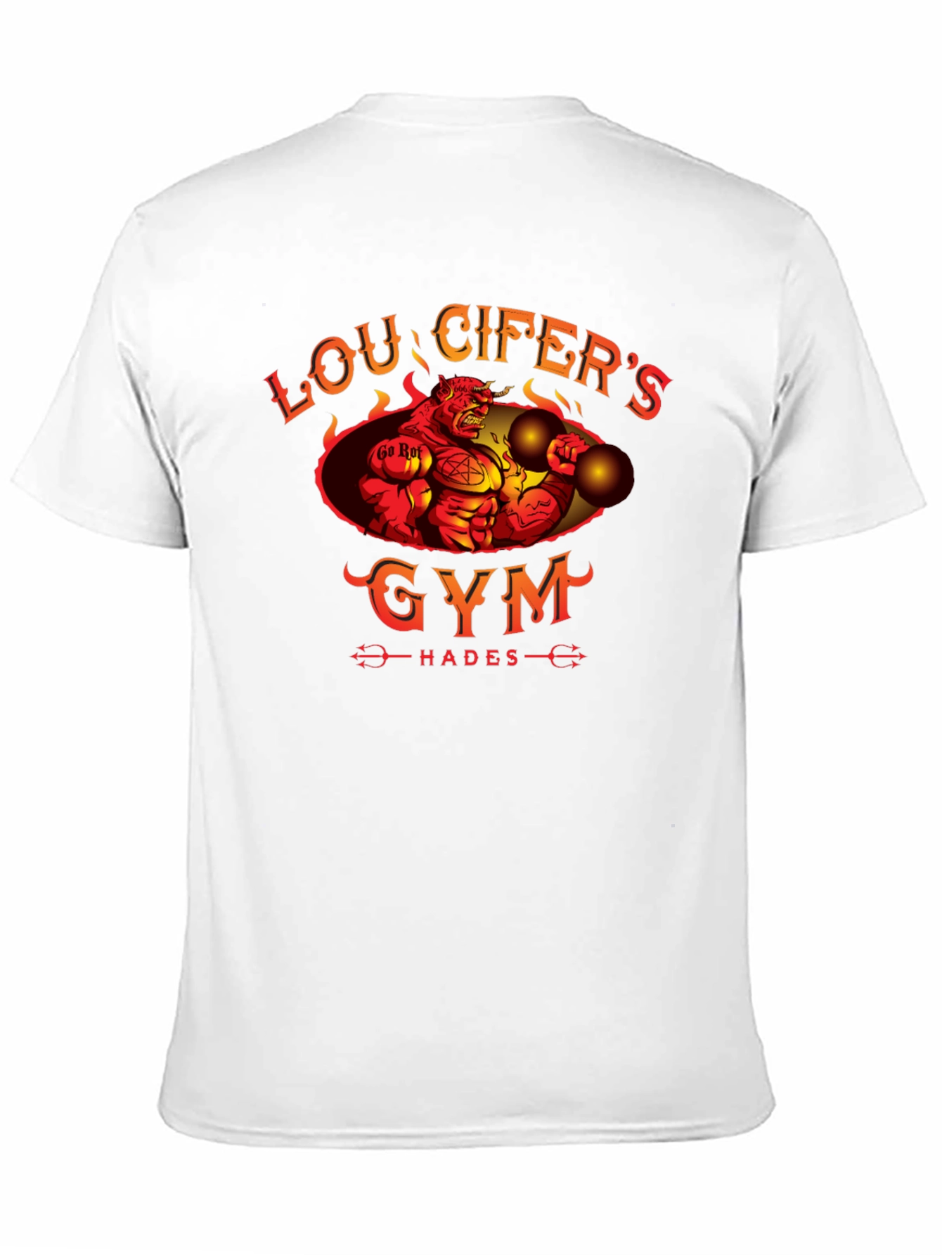 Loucifers Gym T-Shirt Hades Devil Workout Tee