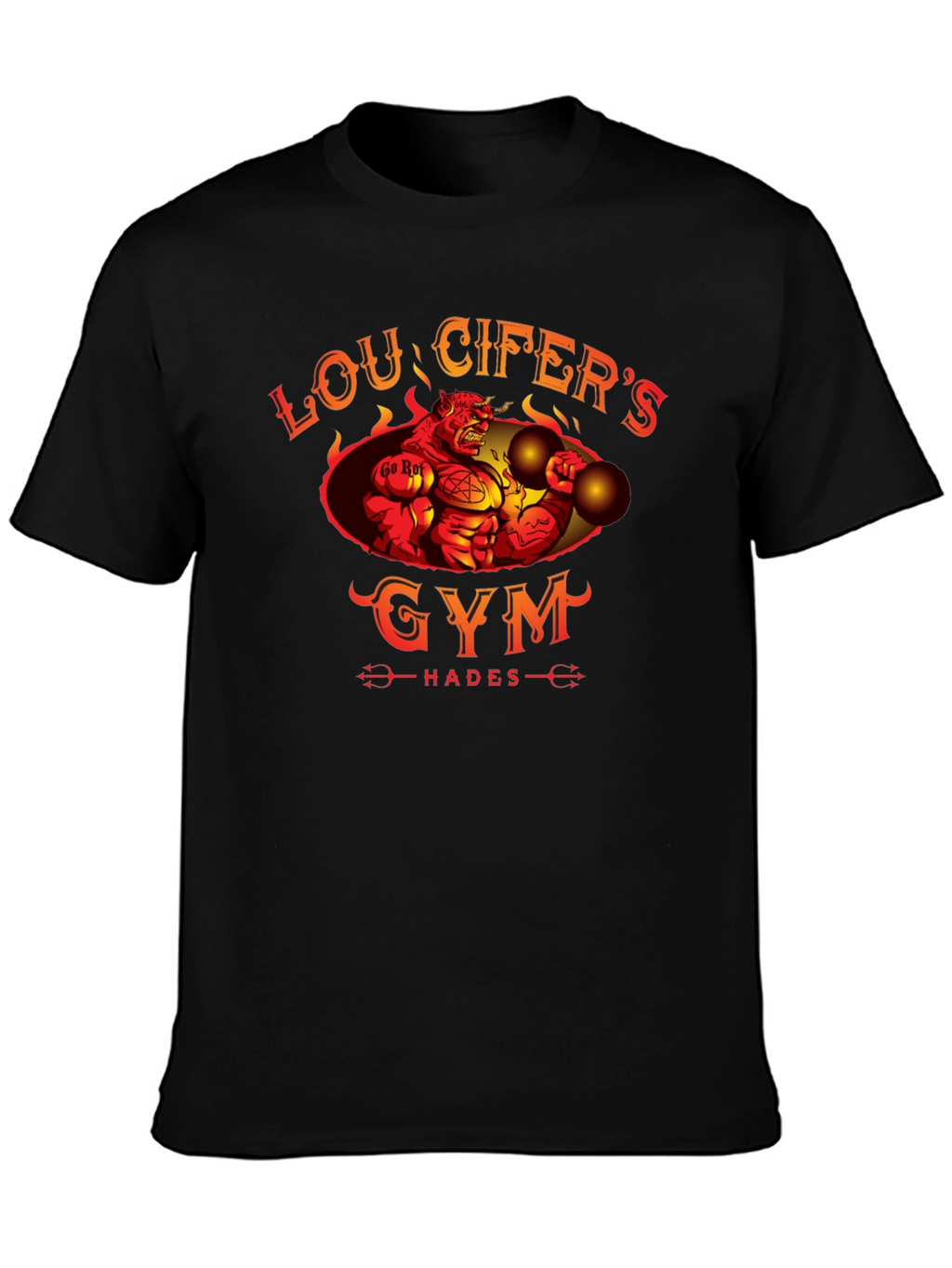 Loucifers Gym T-Shirt Hades Devil Workout Tee