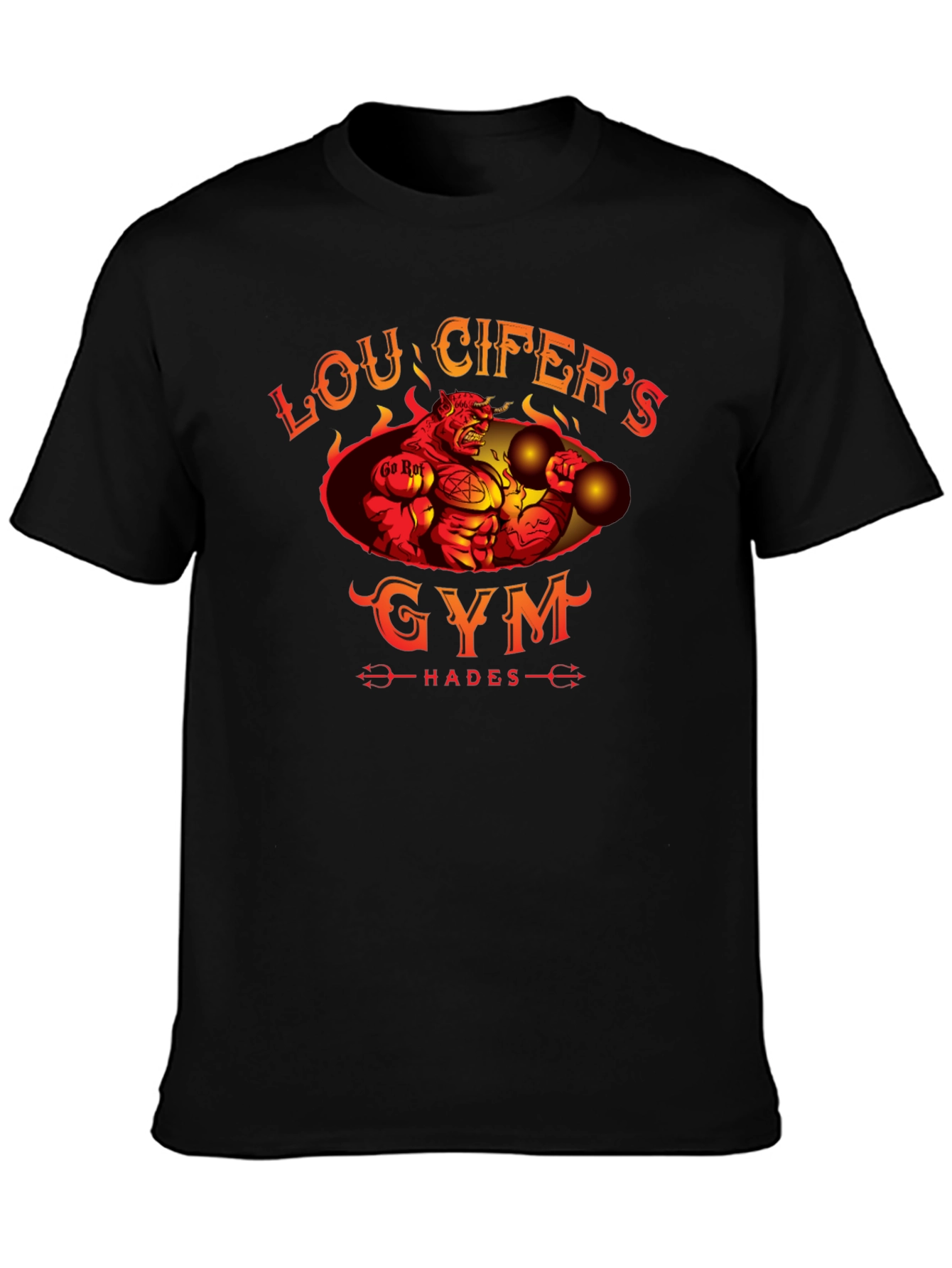 Loucifers Gym T-Shirt Hades Devil Workout Tee