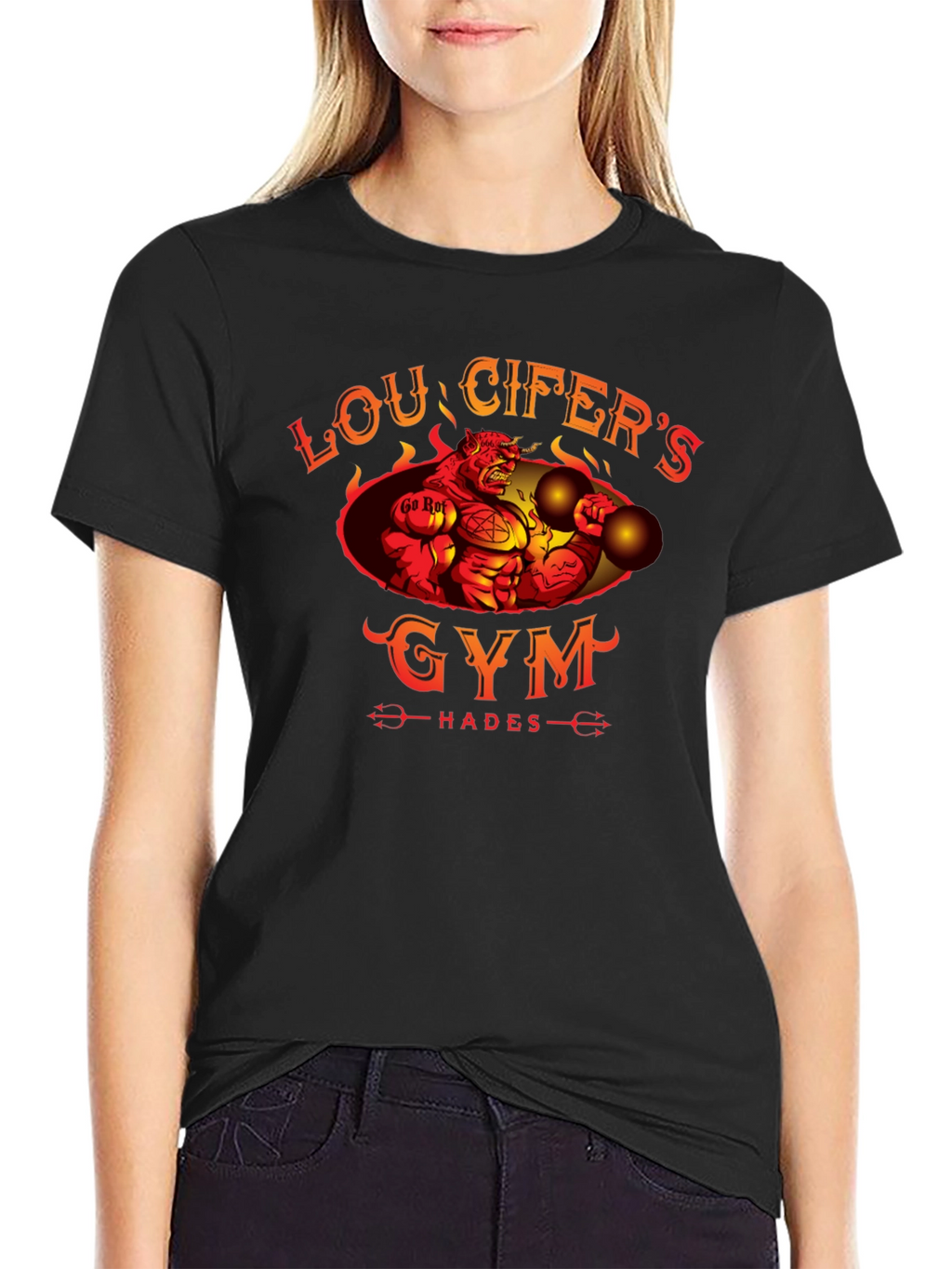 Loucifers Gym T-Shirt Hades Devil Workout Tee