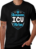 Awesome ICU Nurse Graphic Tee