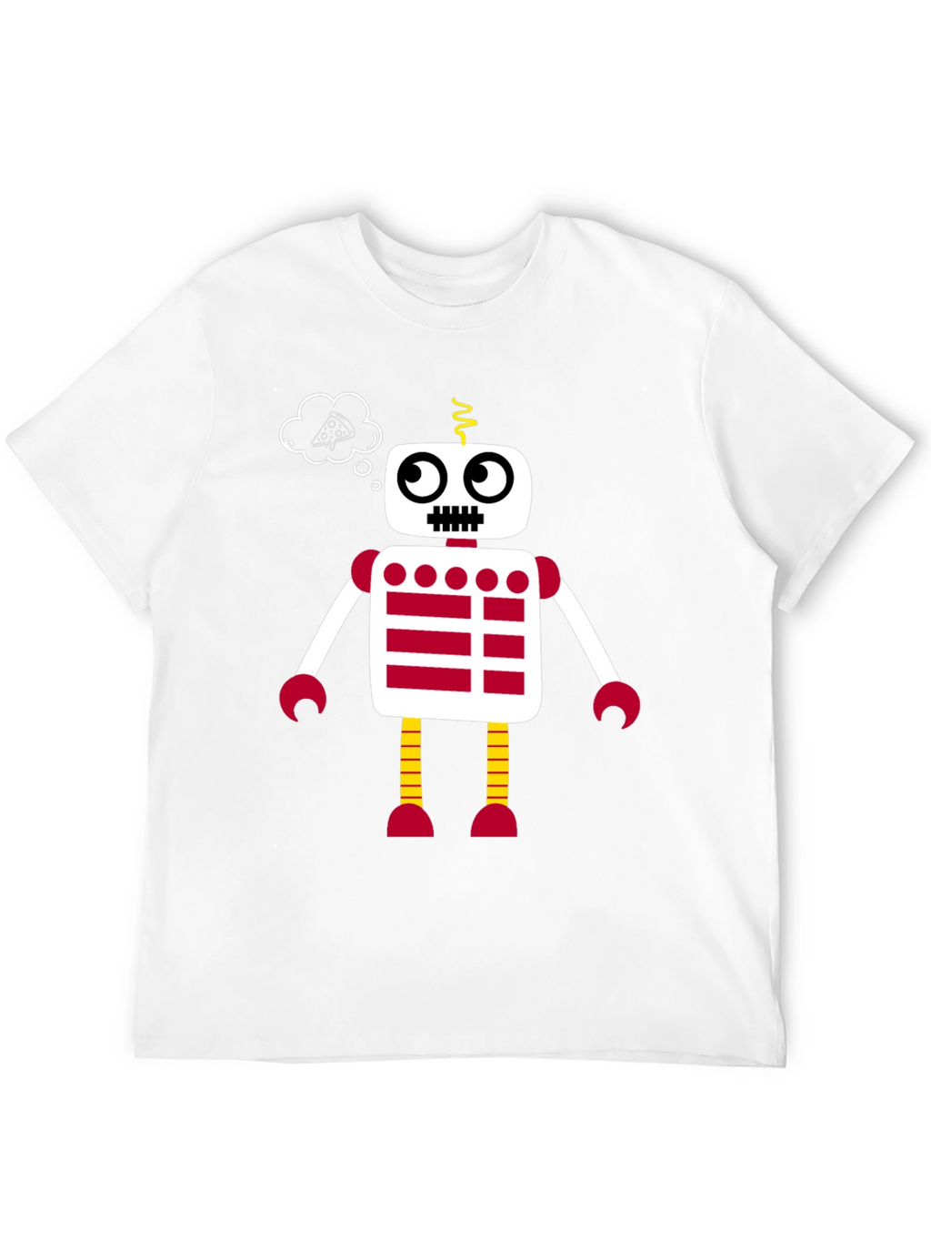 Robot Pizza Dream T-Shirt - Fun Graphic Tee