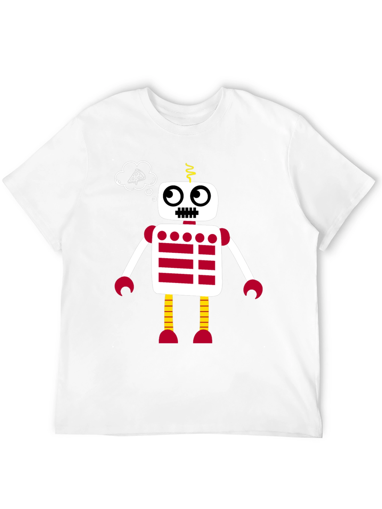 Robot Pizza Dream T-Shirt - Fun Graphic Tee