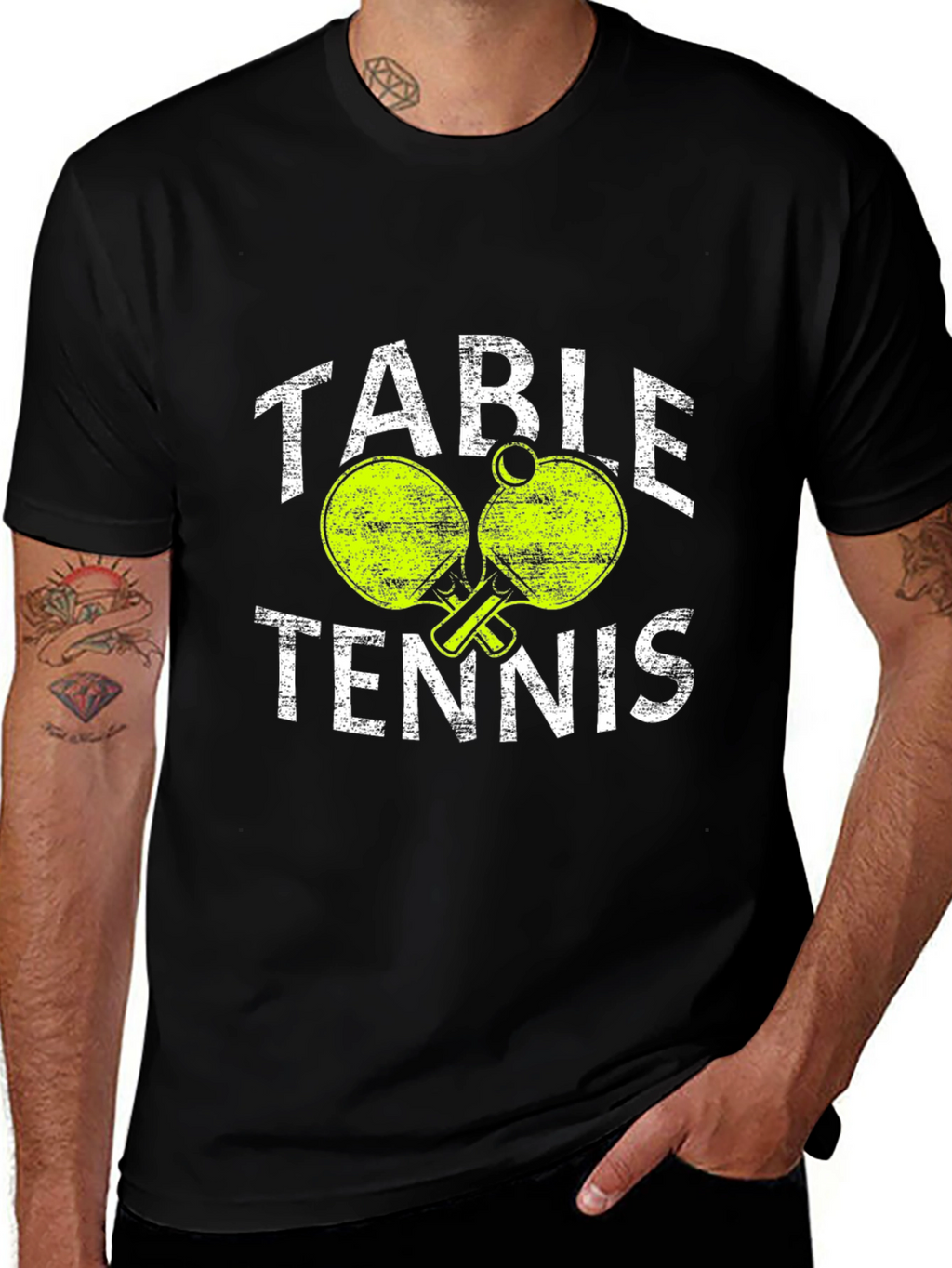 Table Tennis T-Shirt - Ping Pong Paddles Tee