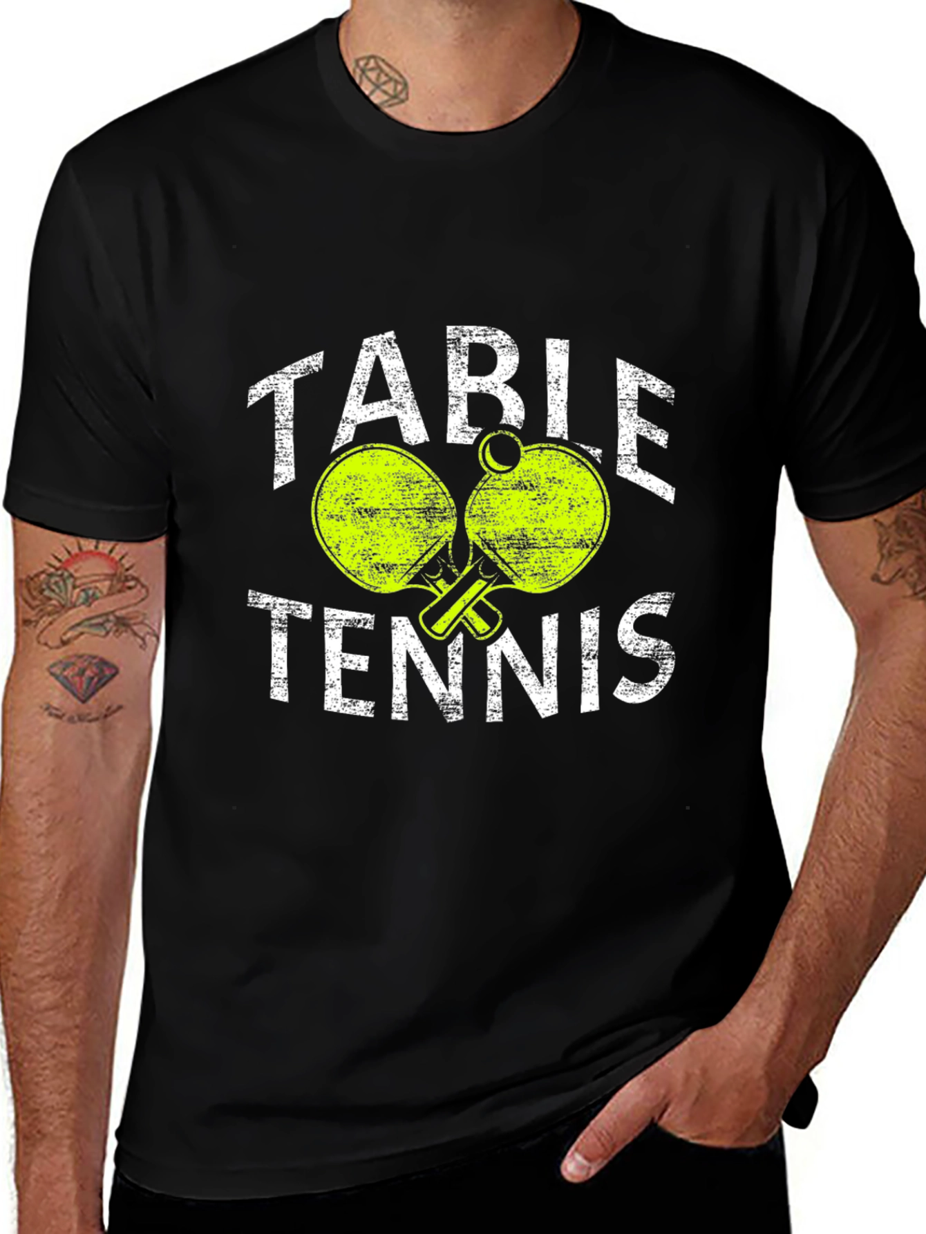 Table Tennis T-Shirt - Ping Pong Paddles Tee