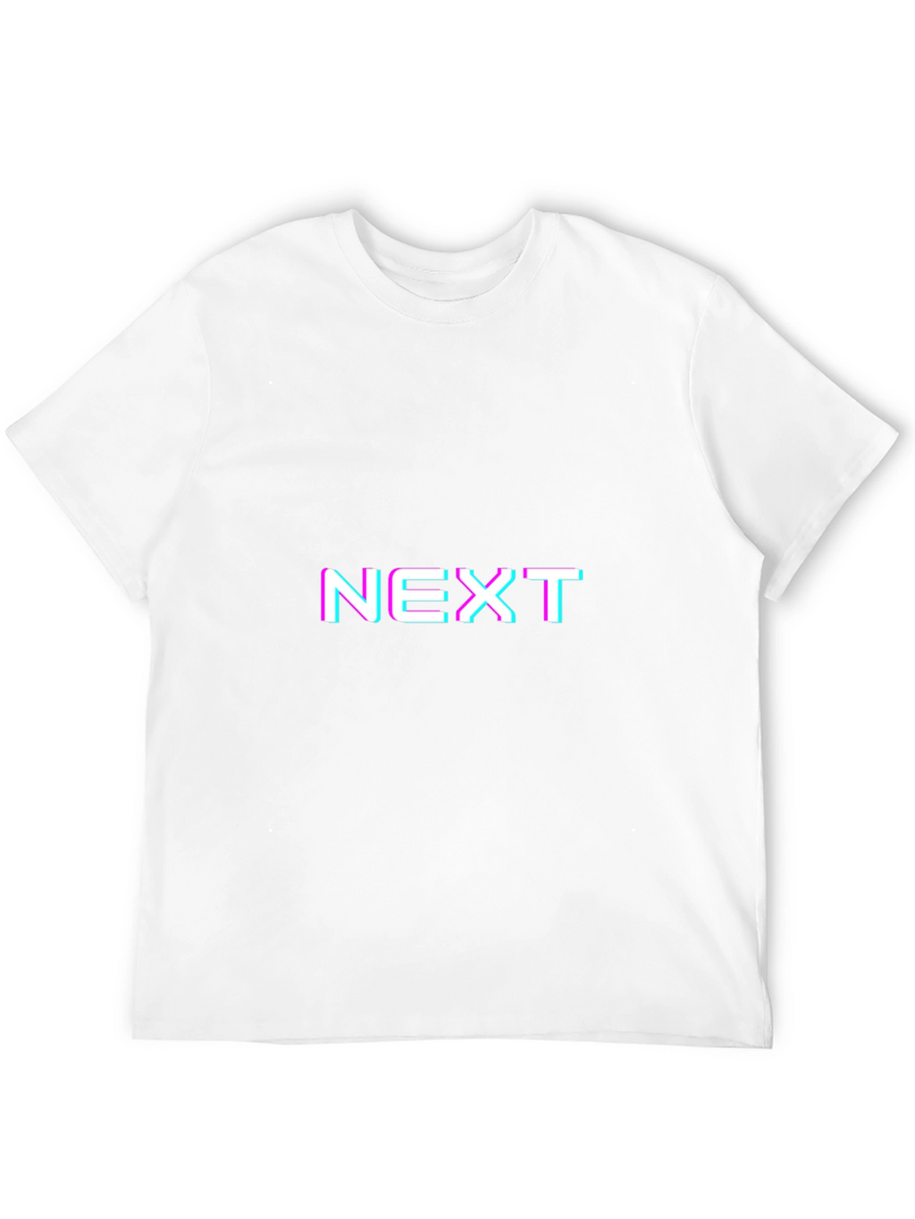 NEXT Glitch Graphic Tee - Black Casual Shirt
