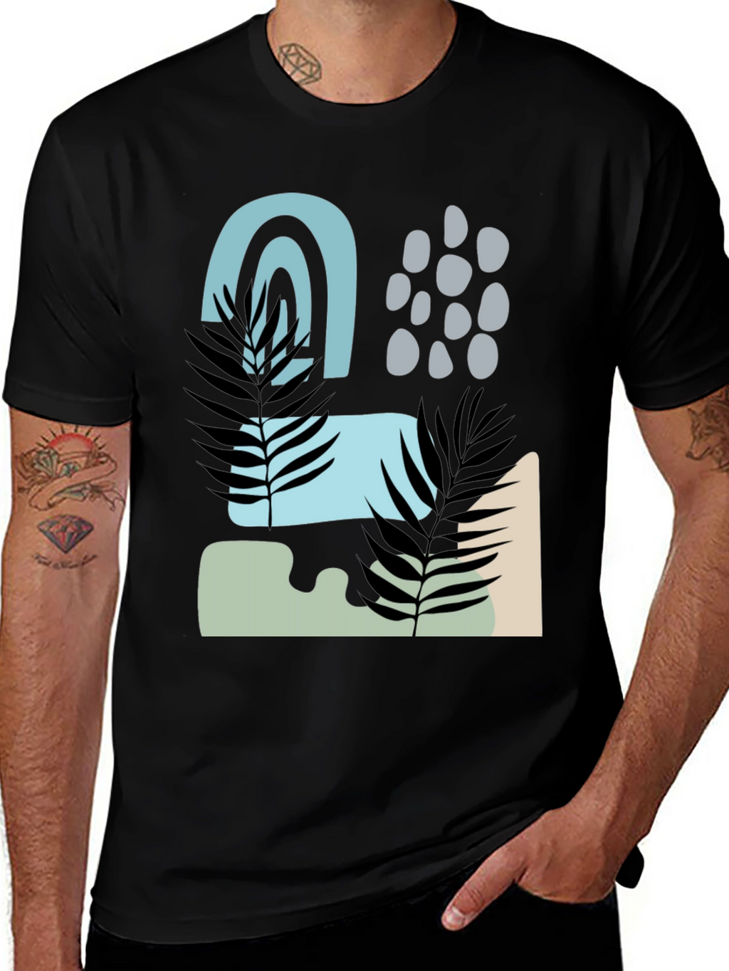 Abstract Graphic Print T-Shirt