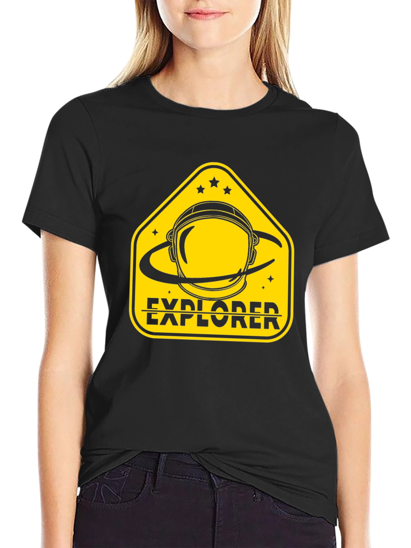 Explorer Graphic T-Shirt - Astronaut Helmet Design