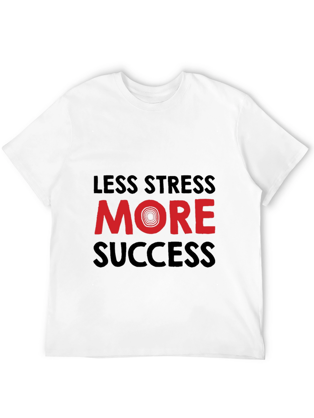 Less Stress More Success Graphic Tee - Black