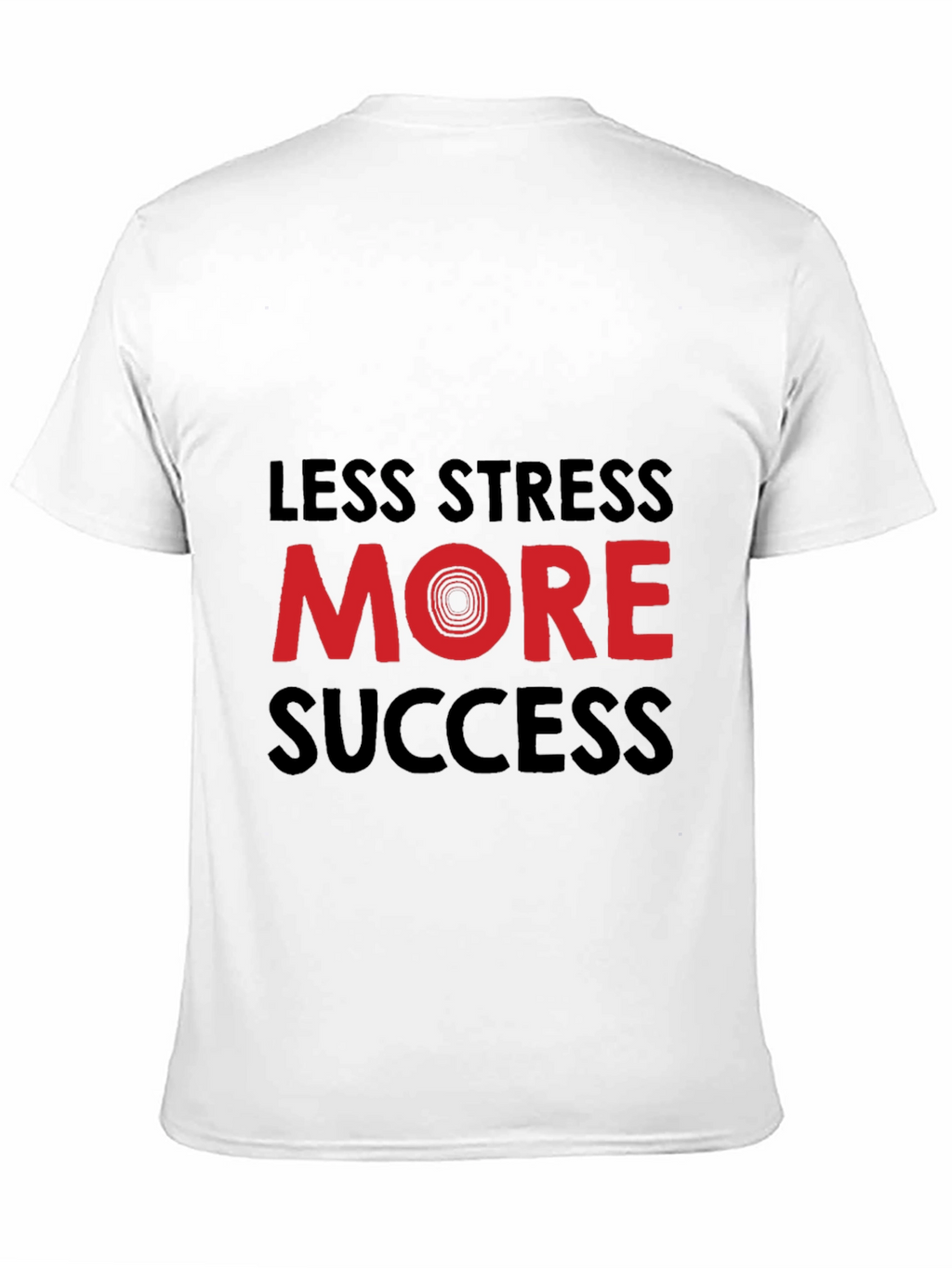 Less Stress More Success Graphic Tee - Black