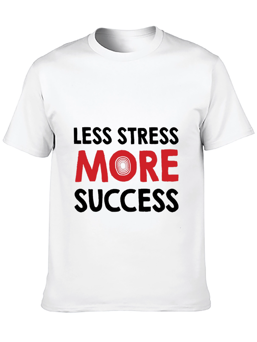 Less Stress More Success Graphic Tee - Black