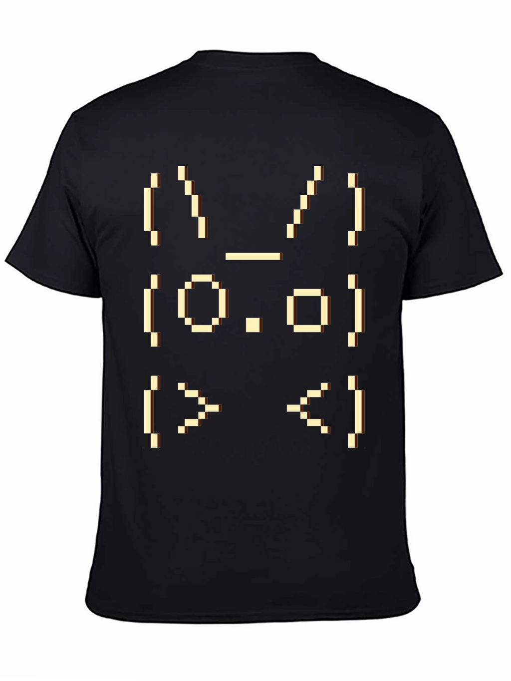 Pixel Art Rabbit Face Graphic T-Shirt