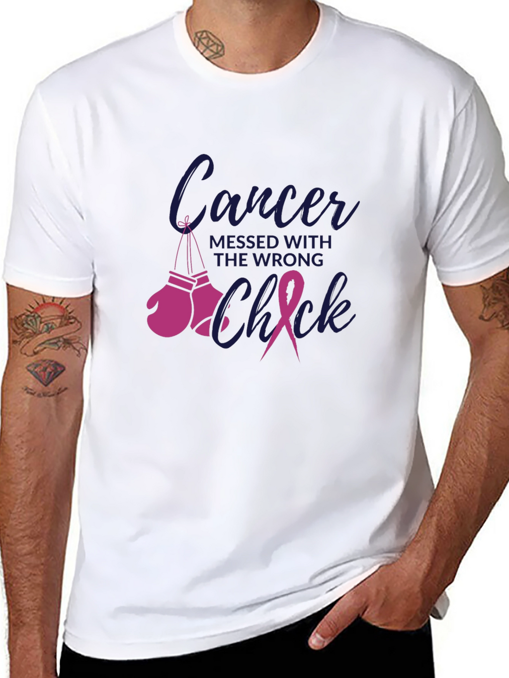 Cancer Messed With the Wrong Chick T-Shirt