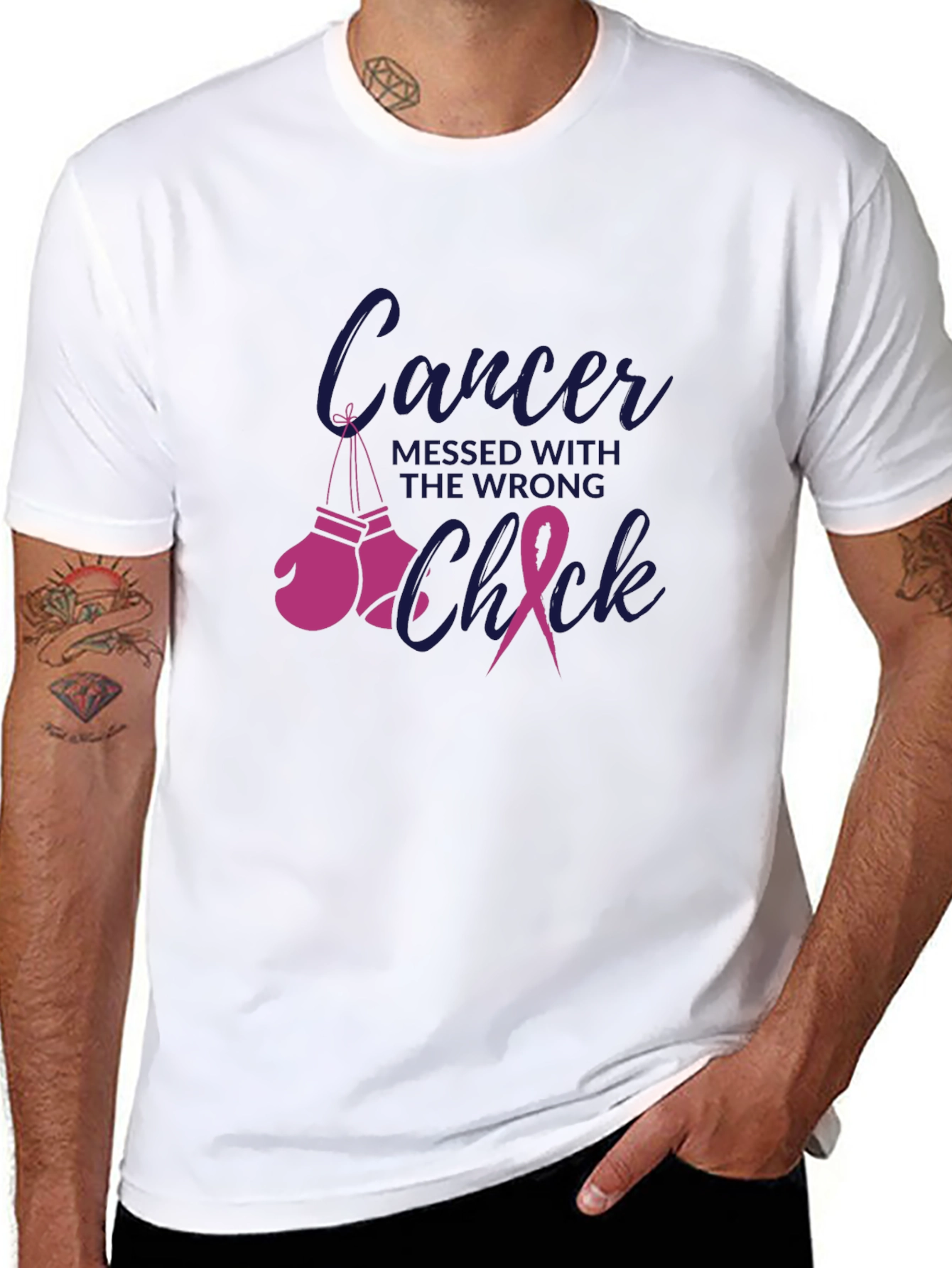 Cancer Messed With the Wrong Chick T-Shirt
