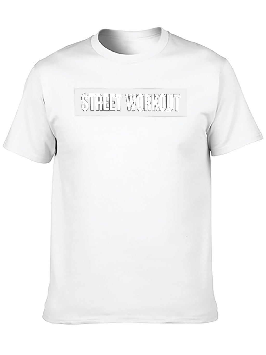 Street Workout Black Graphic Tee for Men