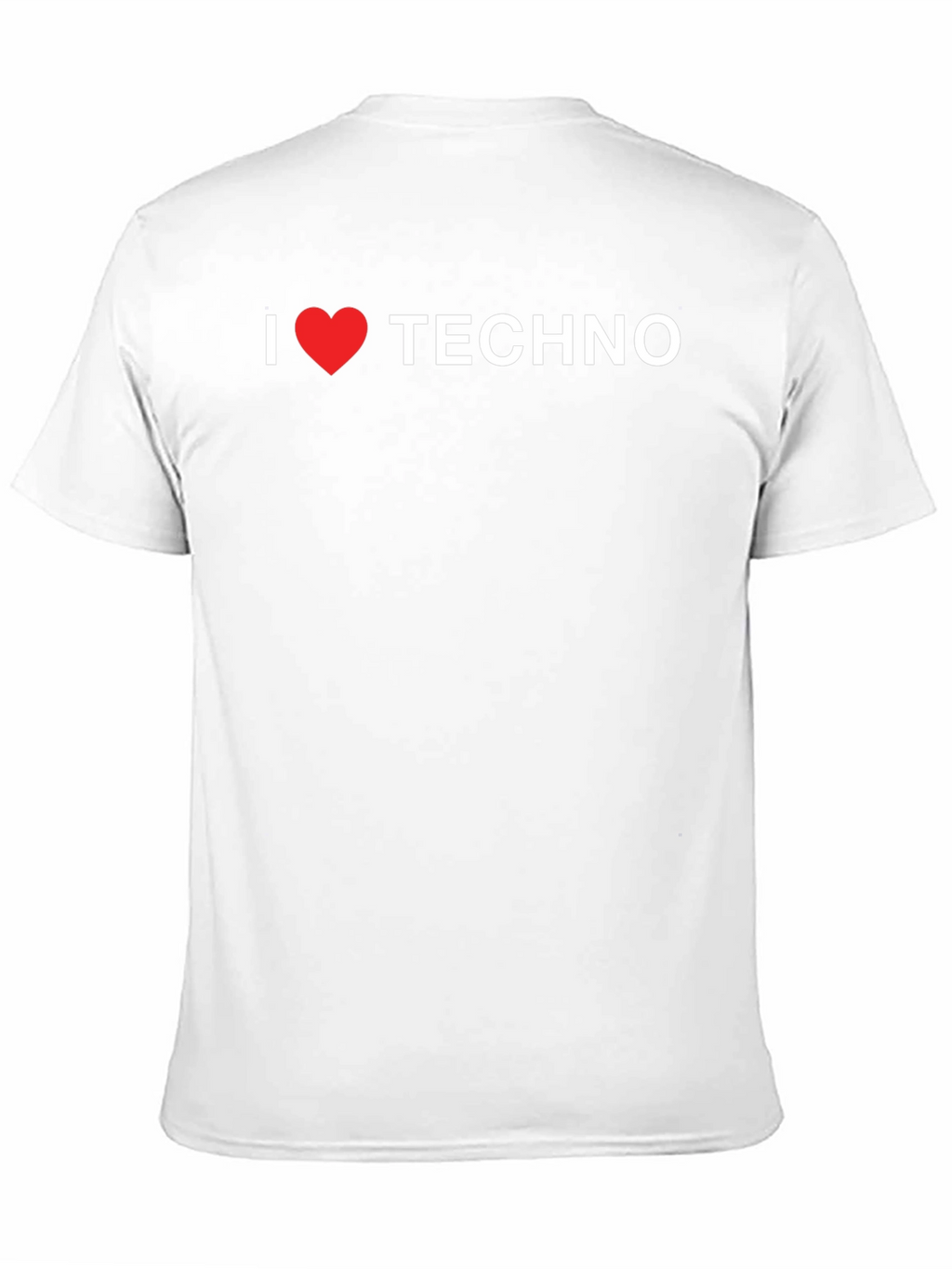 I Love Techno Black T-Shirt