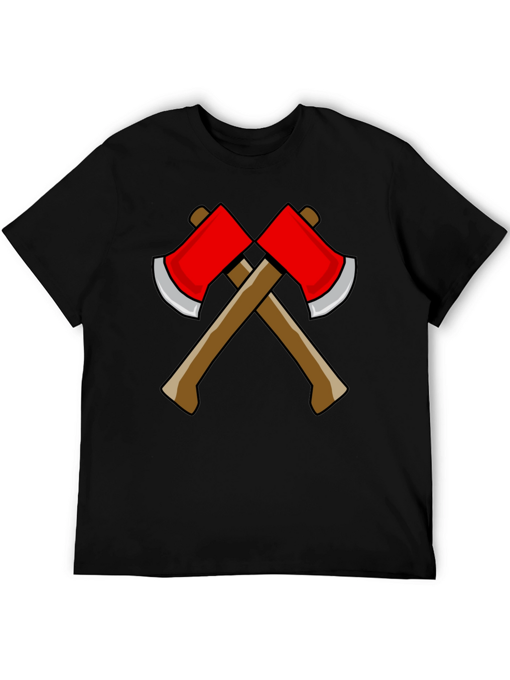 Axe Design Black T-Shirt