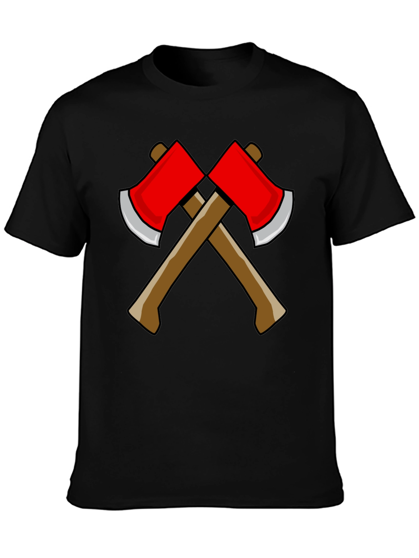 Axe Design Black T-Shirt