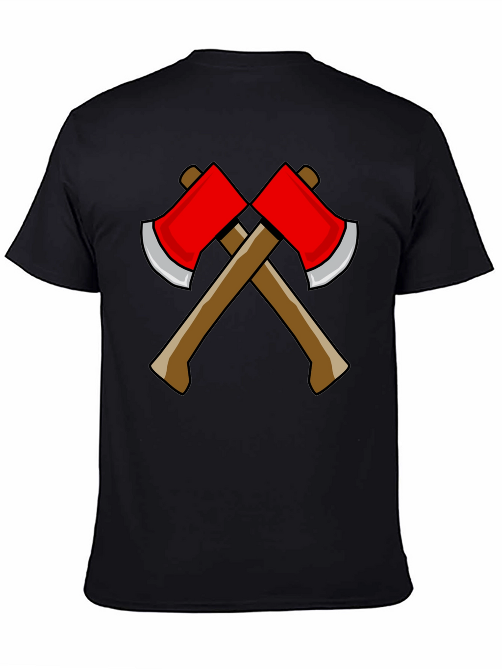 Axe Design Black T-Shirt