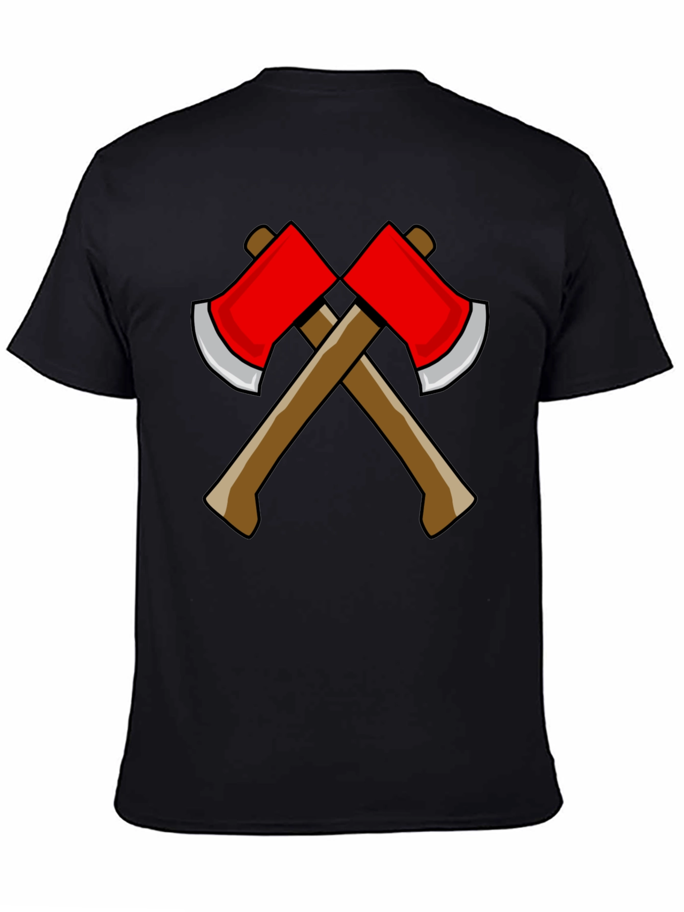 Axe Design Black T-Shirt