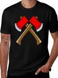 Axe Design Black T-Shirt