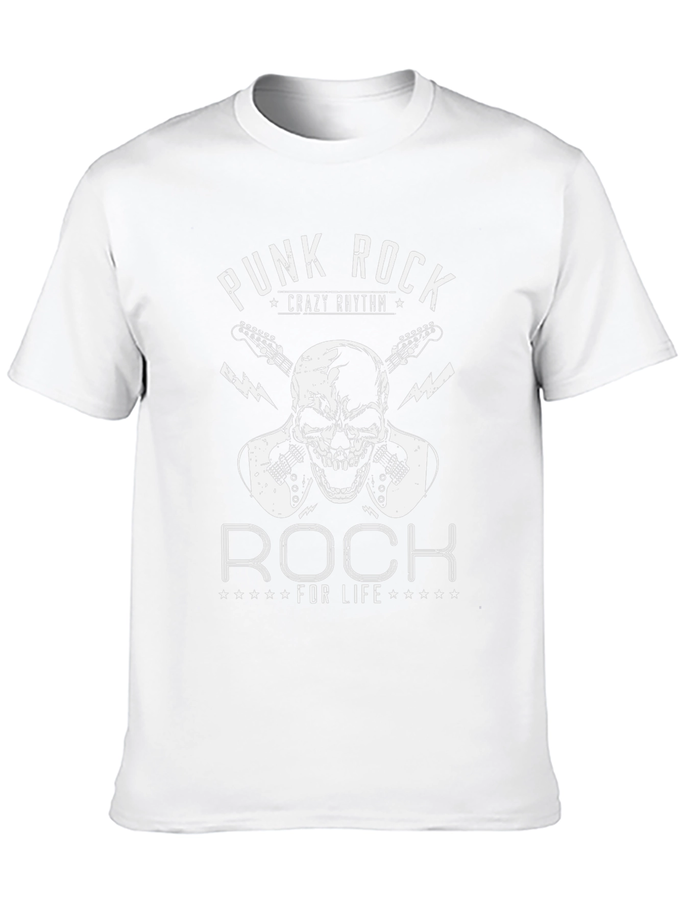 Punk Rock Skull Graphic Tee