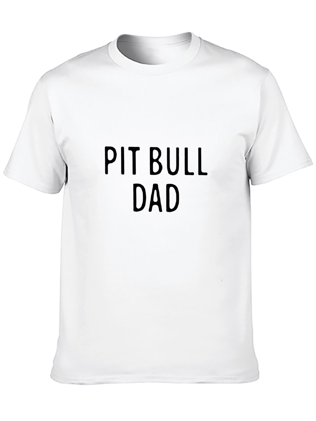 Pit Bull Dad Black T-Shirt