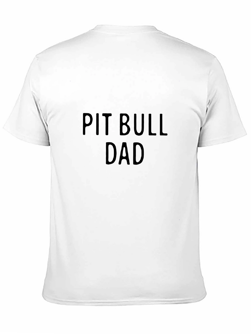 Pit Bull Dad Black T-Shirt