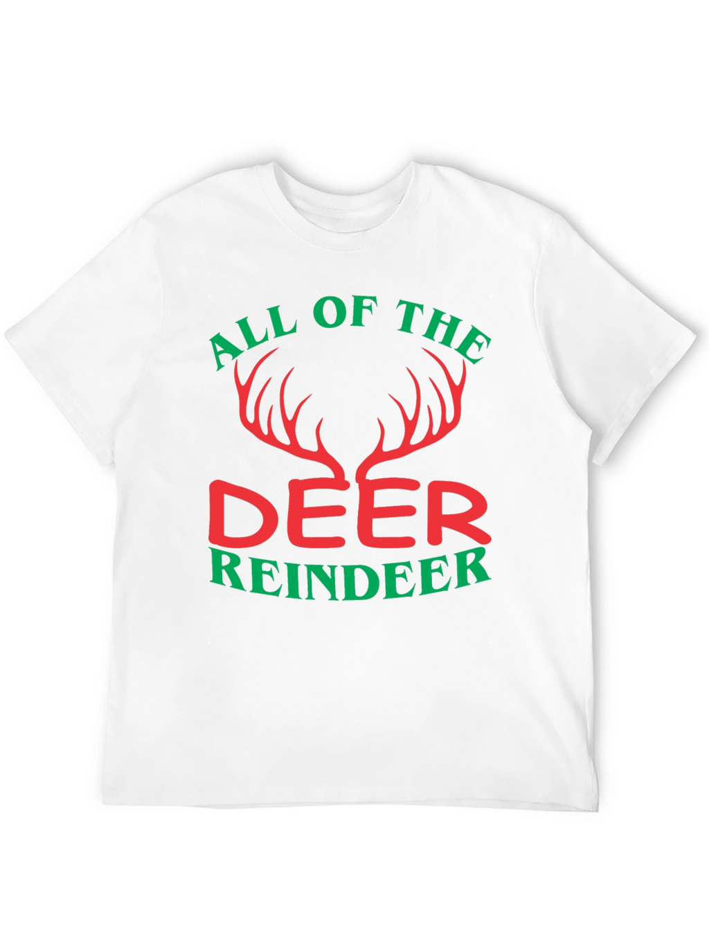 All Of The Deer Reindeer Graphic T-Shirt