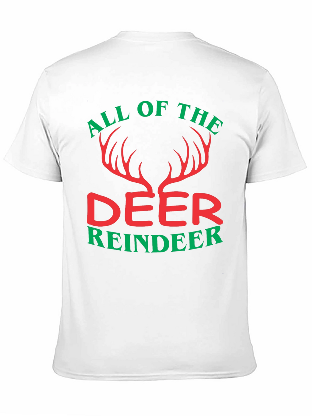 All Of The Deer Reindeer Graphic T-Shirt