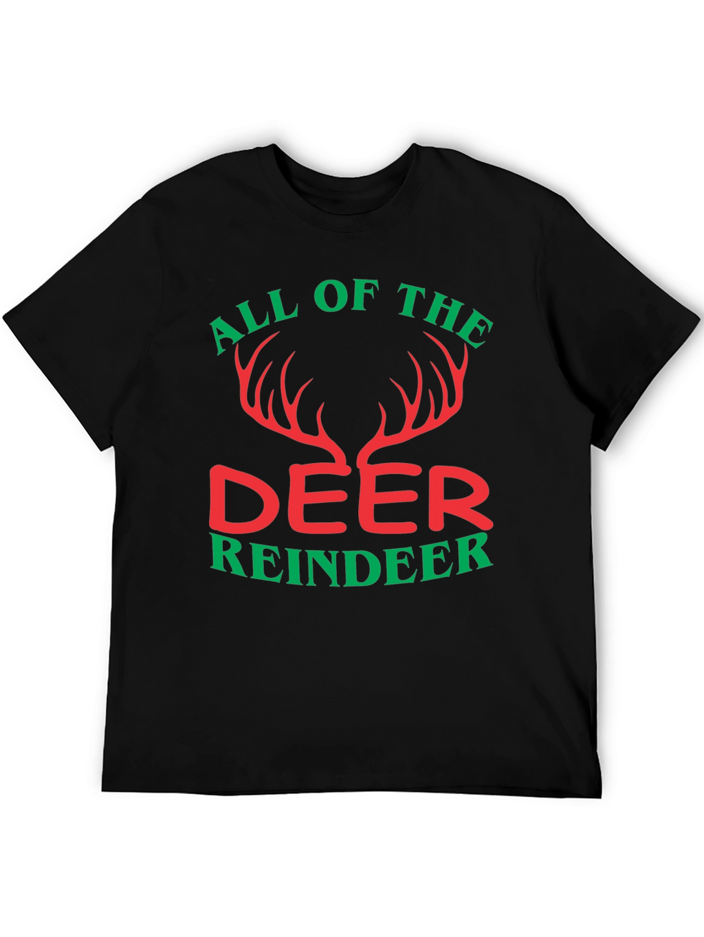 All Of The Deer Reindeer Graphic T-Shirt
