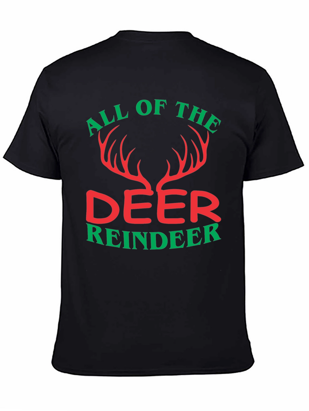 All Of The Deer Reindeer Graphic T-Shirt