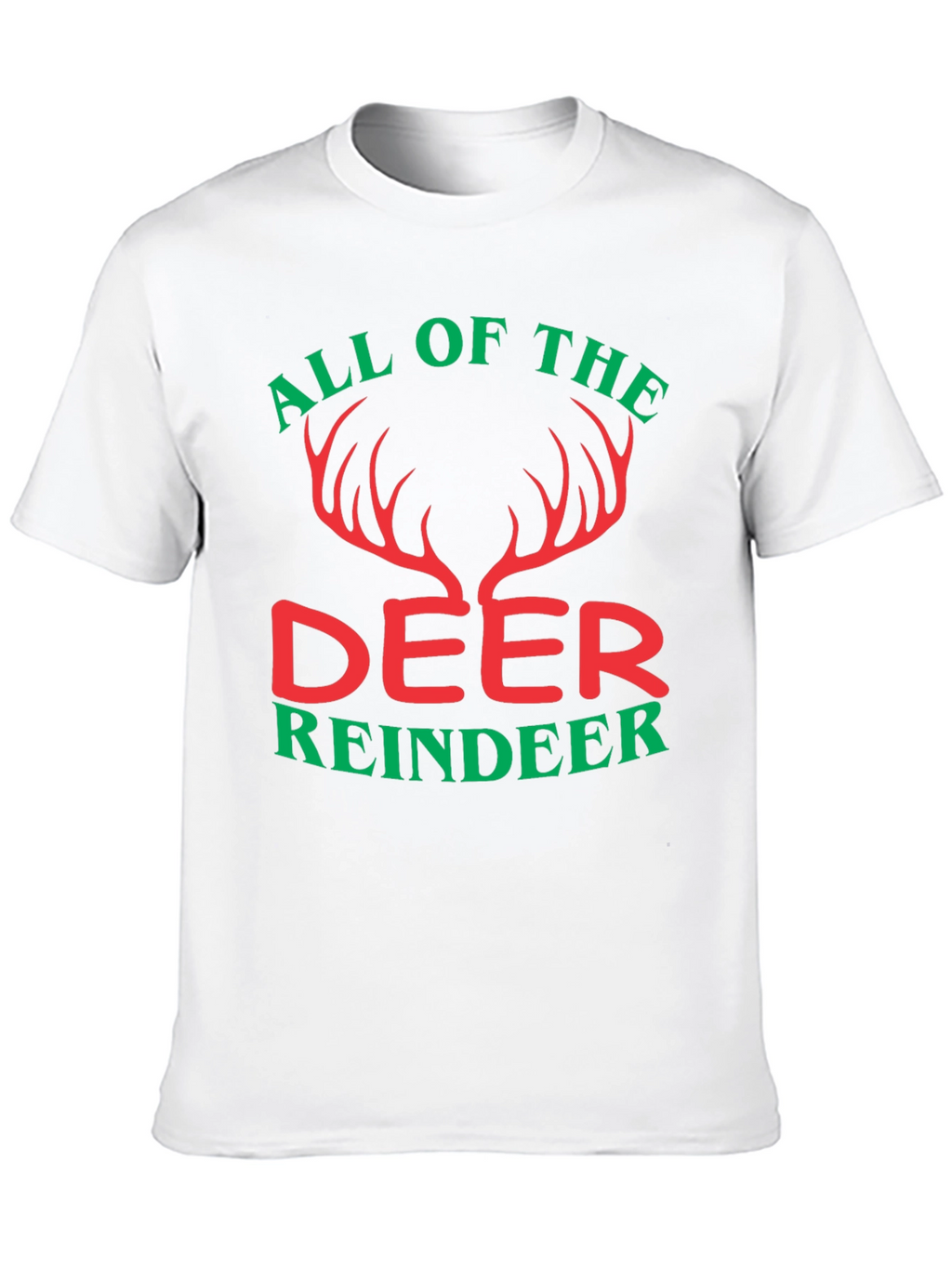 All Of The Deer Reindeer Graphic T-Shirt