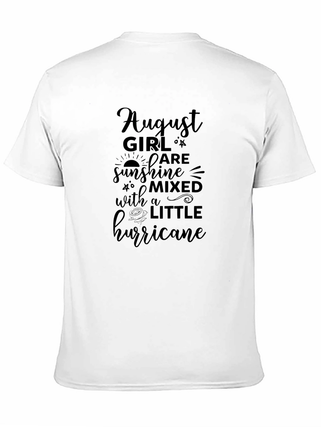 August Girl Sunshine Hurricane Black Tee