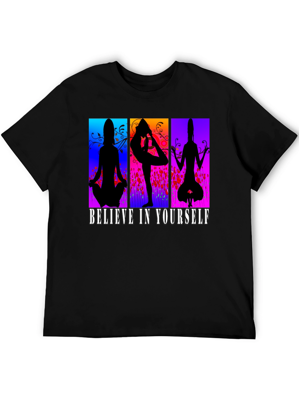 Believe in Yourself Yoga Silhouette T-Shirt