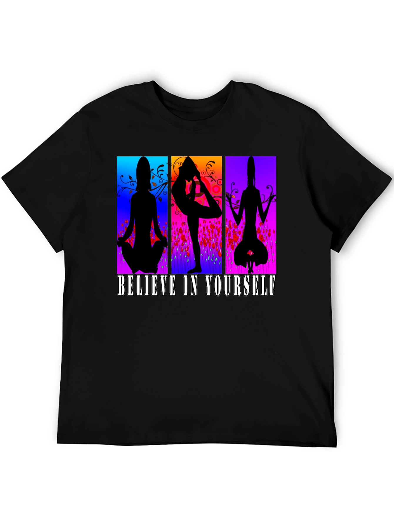 Believe in Yourself Yoga Silhouette T-Shirt