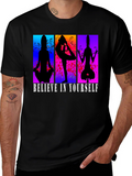 Believe in Yourself Yoga Silhouette T-Shirt