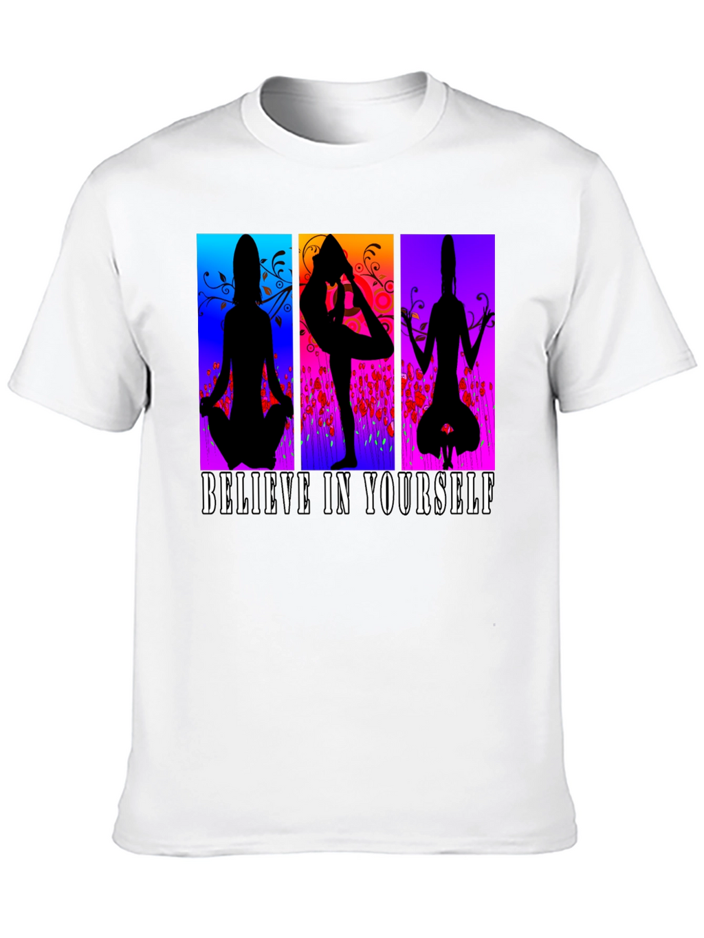 Believe in Yourself Yoga Silhouette T-Shirt