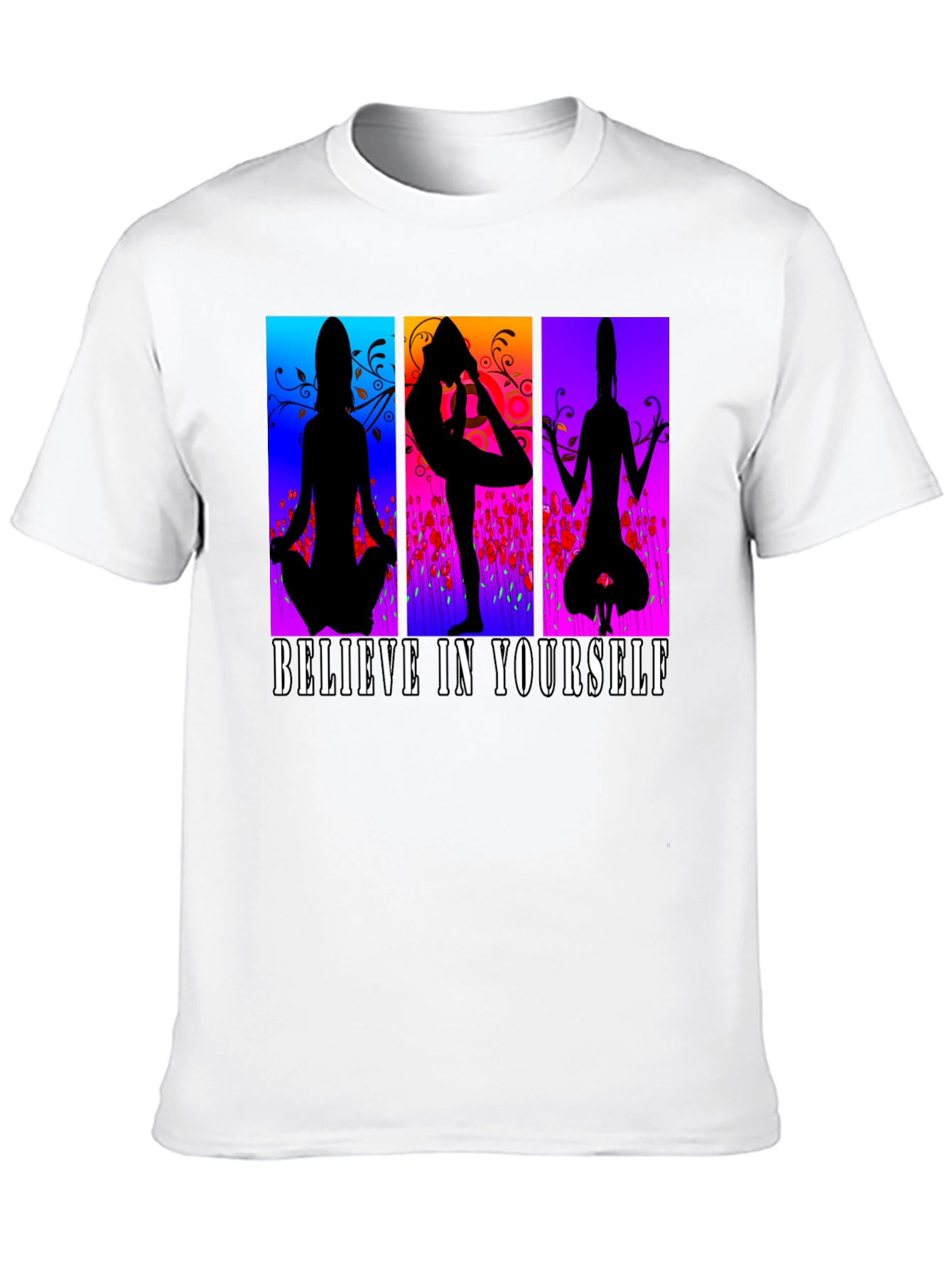 Believe in Yourself Yoga Silhouette T-Shirt