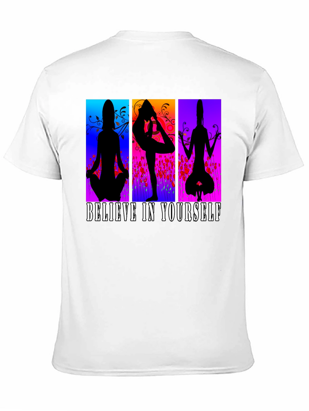 Believe in Yourself Yoga Silhouette T-Shirt